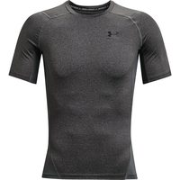 Under Armour 安德玛 男式 运动T恤 armour heatgear压缩短袖T恤 圆领 短袖 压缩版型 Carbon Heather (090)Black Medium