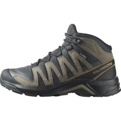 Salomon 萨洛蒙 男式 X-Adventure Recon Mid Gore Tex 徒步鞋, 沥青猎鹰狼棕色