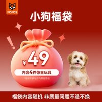 两只福狸 小狗玩具福袋4件