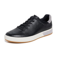 Cole Haan 男士皮革时尚运动鞋 精密工程设计 休闲正装风格 黑色海石冰川灰 10 US