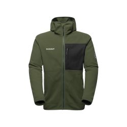 Mammut 猛犸象 男式 Tamaro Ml 连帽夹克男式中层(1 件装), 深色Marsh-黑色