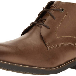 Rockport 经典休闲 男性 查卡靴 踝部高 查卡靴 舒适 休闲 商务休闲 Dark Brown Leather 尺码6 Wide
