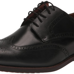 Florsheim 男式 Rubano 翼尖牛津鞋 13383AM-001 牛津鞋 缓震 舒适 Black 尺码9.5 Wide