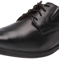 Clarks 男性 现代 Whiddon 牛津鞋 Black Leather 尺码8
