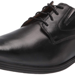 Clarks 男性 现代 Whiddon 牛津鞋 Black Leather 尺码8