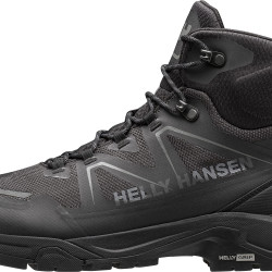 Helly Hansen 男式 Cascade 中筒徒步靴, 黑色 全新 浅灰色