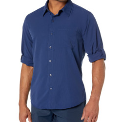 MARMOT 男式 纽扣衬衫 aerobora长袖衬衫 有领 长袖 标准版型 Arctic Navy X-Large