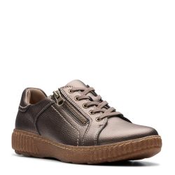 Clarks 适合成人 女性 时尚运动鞋 卡罗琳·詹娜 26179519 带有缓冲垫 Caroline Janna Bronze Metallic 6.5