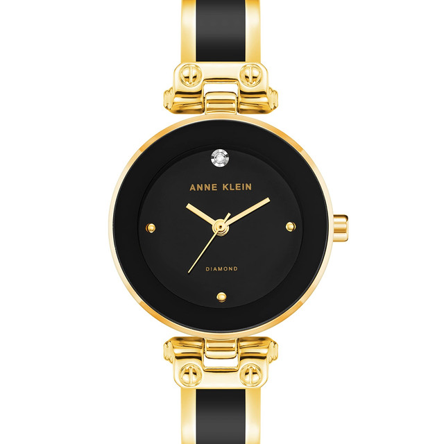 Anne Klein 女士石英手表 AK1980BKGB 通勤穿搭 轻奢氛围感