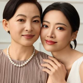 TAHITI PEARLS 9-11mm爱迪生淡水珍珠项链 温柔穿搭 日常叠戴