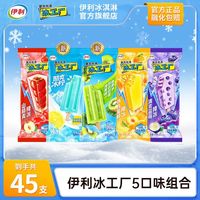 百亿补贴:伊利 【45支伊利冰工厂蜜桃蓝莓羽衣甘蓝柠檬味山楂爽棒冰