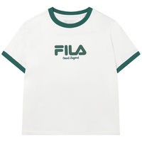 FILA 丝柔棉 圆领短袖 女装运动T恤