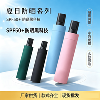 超兴 手动反向伞藏青黑胶