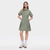 FILA 女装FUSION系列连衣裙女简约百搭梭织衬衫裙