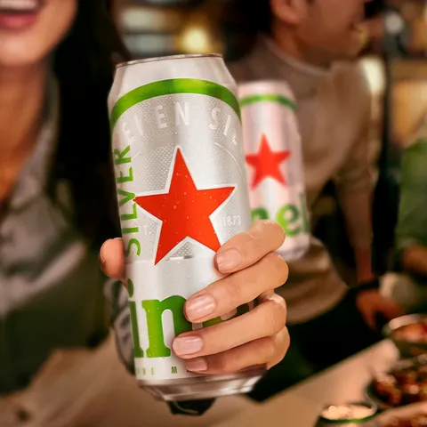 今日必买:喜力 星银瓶装啤酒 500mL 12瓶 三件赠星银500ml*3
