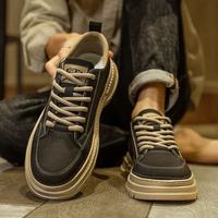 FOURDATRY 马丁靴高帮秋冬季新款英伦风复古