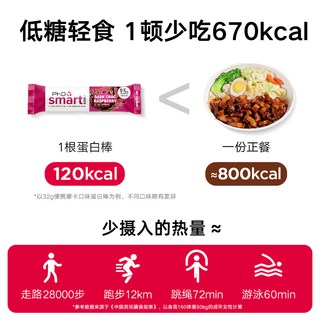PhD mini夹心蛋白棒 可可味 32g*8支 饼干