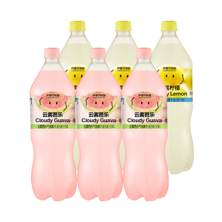 Lemon Republic 云雾柠檬芭乐气泡水果汁1.25L*6瓶