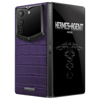 VERTU ALPHAFOLD AI智能体 葡萄紫鳄鱼皮 16GB+1TB 折叠屏手机