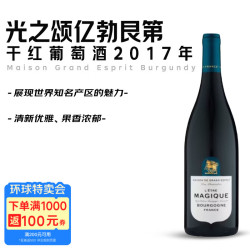 光之颂亿 勃艮第干红葡萄酒2017年750mL红酒 勃艮第干红2017年