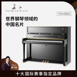 长江 钢琴高端立式钢琴123CM柴赛典藏系列TCH-3XLE家用教学考级演奏 123cm88键黑色