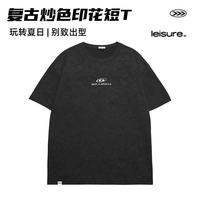 马克华菲 情侣款潮流悠闲印花T桖 多色可选