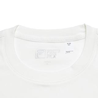 FILA 女装圆领刺绣修身针织短袖T恤
