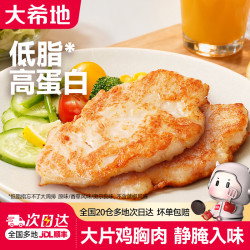 大希地 鸡胸肉 忘不了大鸡排 10袋装 轻食低脂 健身代餐 高蛋白鸡排 忘不了大鸡排