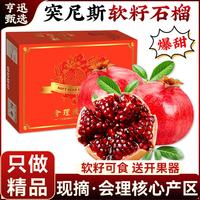 亨迅 突尼斯软籽石榴会理红宝石甜石榴中秋节新鲜水果 5斤装丨店长推荐（净重4.5斤）