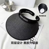 赫卡维 空顶UV防晒帽女