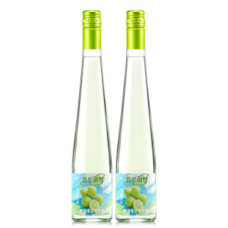 舌游世界 喵汪蜜语 莫斯卡托白葡萄酒 蜜桃/菠萝/青提/芭乐 多口味可选 阳光玫瑰青提375ml*2瓶