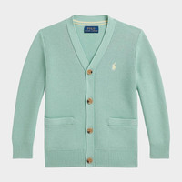 RALPH LAUREN Little Boy's & Boy's Mesh-Knit Cotton V-Neck Cardigan