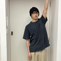 ROARINGWILD a arch咆哮野兽 洗水做旧短袖男夏季纯色简约宽松t恤