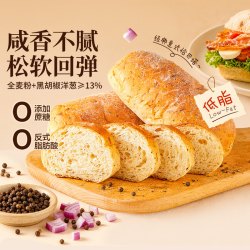 良品铺子 全麦黑麦坚果车轮面包