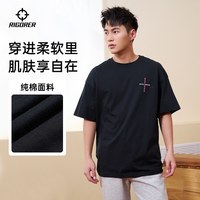 准者 美式印花宽松情侣 短袖T恤