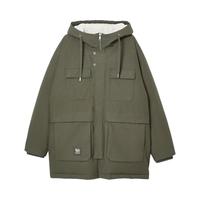 JACK&JONES 224412084E04 冬季宽松 军绿色 S 男士羽绒服