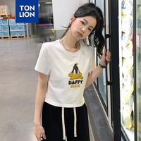 唐狮 女士兔八哥联名纯棉T恤