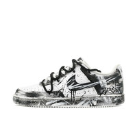 NIKE [预售3天] Court Vision 1 镜之魅影 绘雅制造 涂鸦 手绘 泼墨 时尚 潮流 防滑耐磨 低帮 板鞋