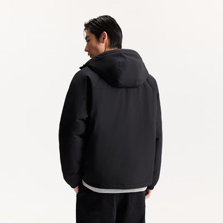 杰克琼斯 225423019 冬季休闲羽绒服 黑色 L