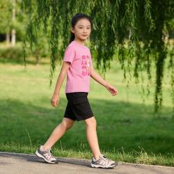 adidas 女童圆领短袖短裤套装