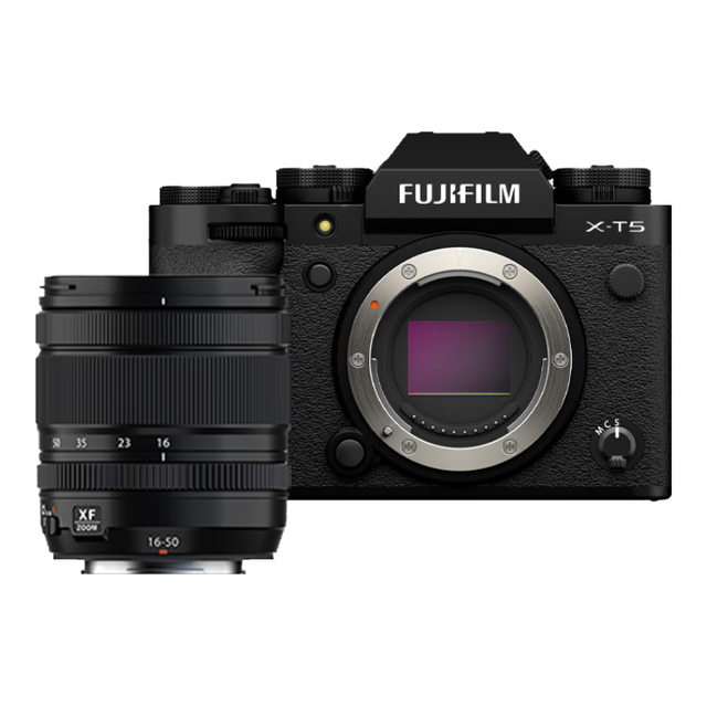 富士 X-T5 4020万像素 黑色 16-50mm套机 微单相机