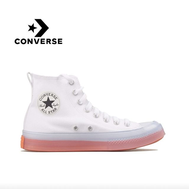 匡威 All Star CX 橙色果冻底 高帮帆布鞋