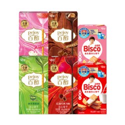 格力高 百醇必思可夹心饼干组合6件（4百醇+2必思可）