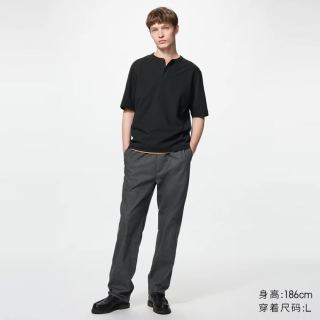 优衣库 弹力棉质舒适九分裤/牛仔风格加长款优衣库男装/休闲裤裤子491891