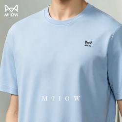 猫人 速干短袖T恤男 户外跑步训练健身 展翅蓝 3XL