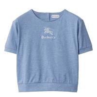 Burberry Girls Embroidered Logo Short Sleeve T-Shirt, Size 8Y