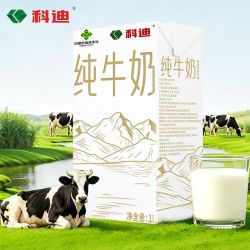 科迪 6月份科迪纯牛奶1L*4盒家庭装整箱批发学生儿童营养早餐奶全脂奶