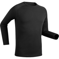 DECATHLON 迪卡侬 保暖内衣男女秋衣秋裤速干防寒滑雪上衣裤子套装- BL 100 SKI100 黑色上 M
