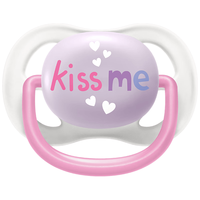 AVENT 新安怡 透气系列 SCF081/05 安抚奶嘴 紫色kissme 0-6月