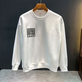 秋冬宽松圆领套头卫衣